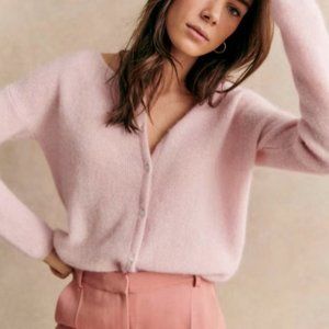 Sezane Gaspard cardigan, Small, blush pink, EXCELLENT condition